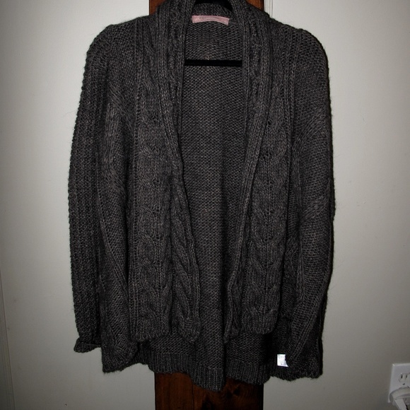 ELSAMANDA ANTHROPOLOGIE Cable Knit Cardigan M - Picture 1 of 14